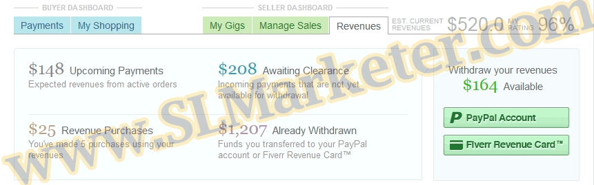 Fiverr Account Stats