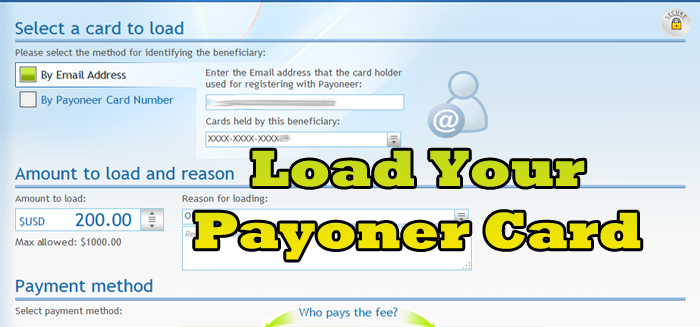 Loading Method of Payoneer Card