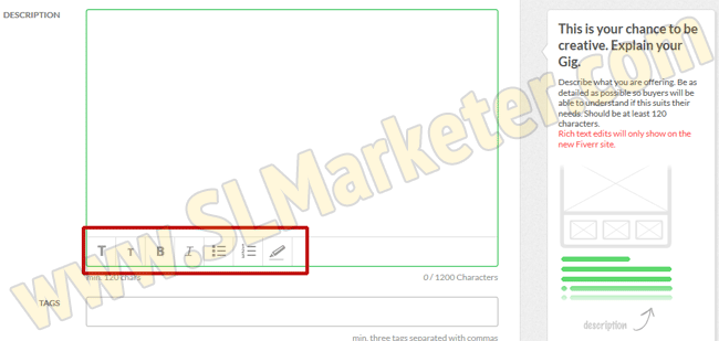 Fiverr v2 Description Formatting for a Killer Fiverr Gig